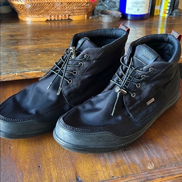 Swims EUC George Chukka BootsWaterproof Mens Size 10 US Triple Black Color-way‎ main image 9